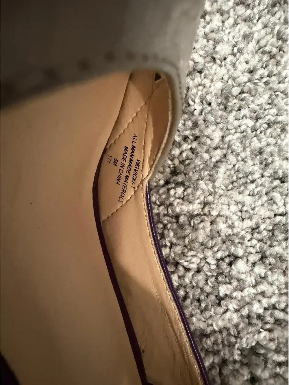 Guess Women's Purple and Beige High Heel Peep Toe Pumps Size 6